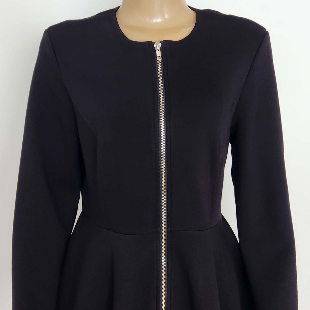 Elegant Black Long Sleeve Dress - Picture 6 of 10